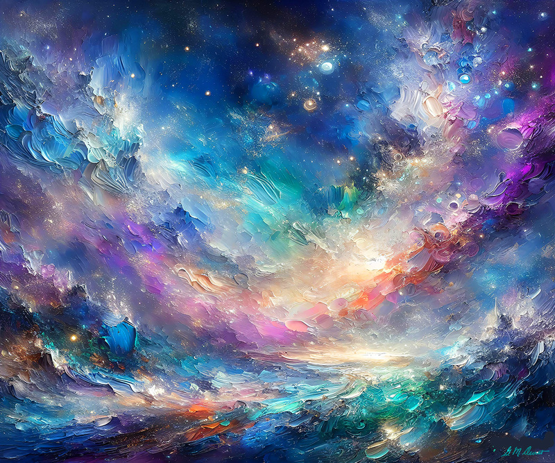 Cosmic Flow.jpg :: To acquire the original contact DurstArt@aol.com.  To order prints and objects d'art, go to www.MichaelDurstFineArt.com 