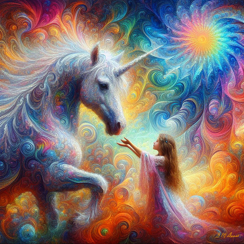 Ethereal Unicorn Dream.jpg :: To order prints of this work, contact DurstArt!@aol.com
