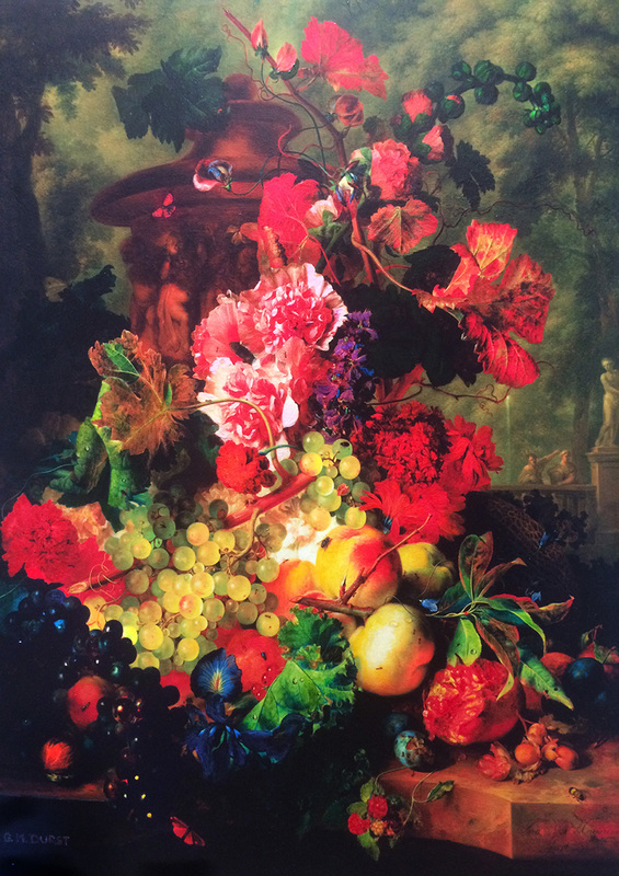 Fruit Piece After Van Huysum.jpg :: For a Masterpiece Edition or Print, please contact DurstArt@aol.com