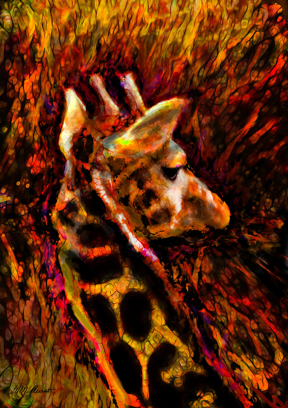 Giraffe at High Noon.jpg :: To acquire the original or a Masterpiece Edition, contact DurstArt@aol.com