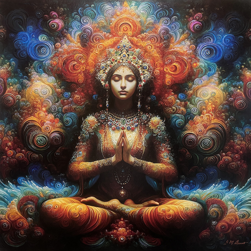 Goddess Meditation.jpg :: To add the original artwork to your collection, contact DurstArt@aol.com