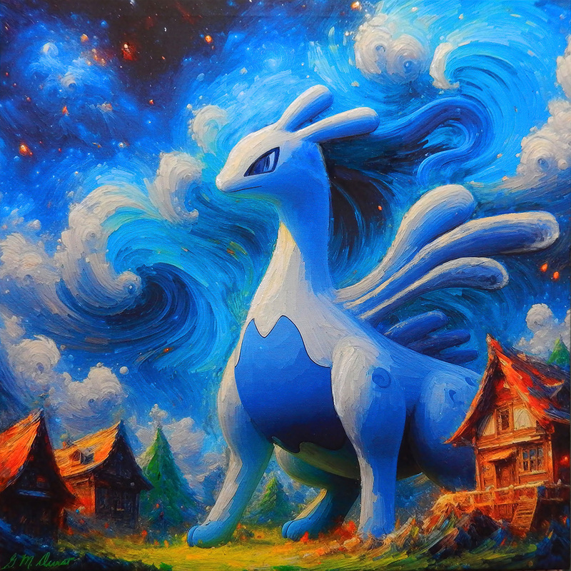 Lugias Nocturn.jpg :: To order prints of this artwork, contact DurstArt@aol.com