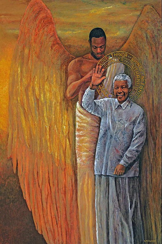 Mandela The Gift of Love Op 5.jpg :: Acrylic on Canvas A1 size: 33\