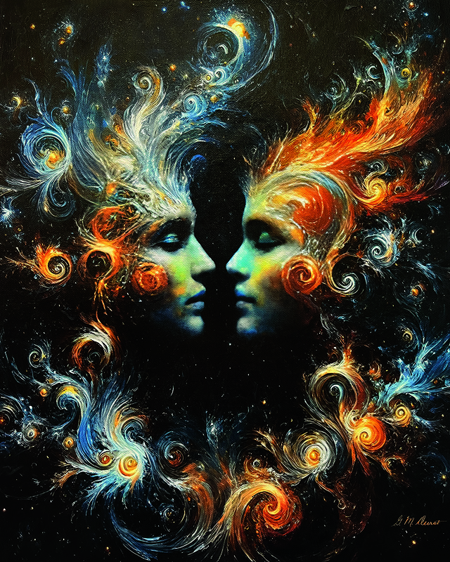 Our Love Was Written in the Stars.jpg :: To acquire the original or a print, contact DurstArt@aol.com