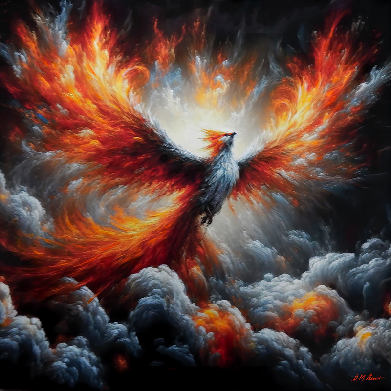 Phoenix-From the Ashes.jpg :: To acquire the original or a print, contact the artist at DurstArt@aol.com