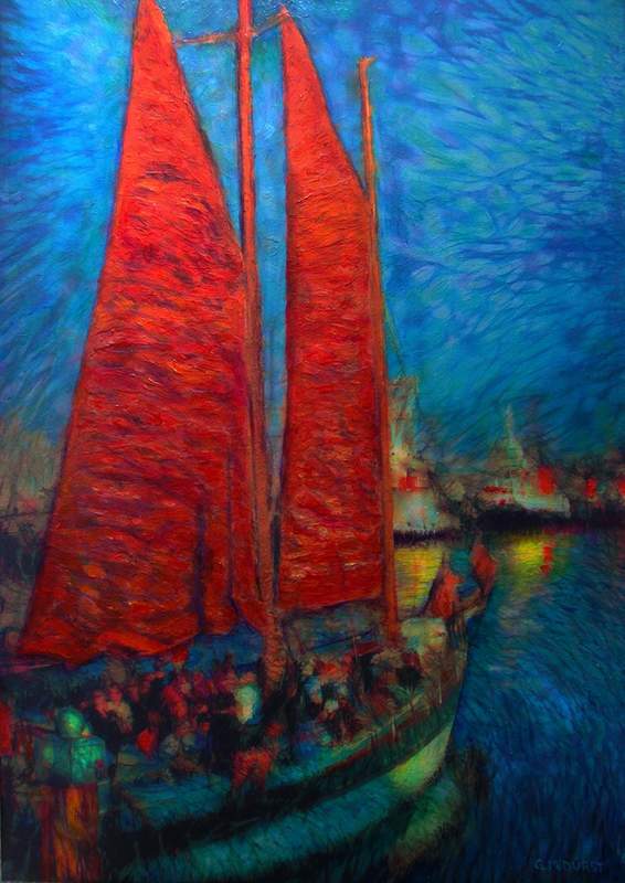 Red Sails in the Sunset.jpg :: To purchase a Masterpiece Edition or a print, contact DurstArt!@aol.com