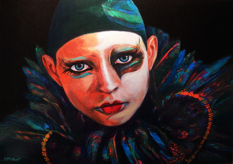 Send in the Clown 20.jpg :: Acrylic on Canvas A1 size: 33\