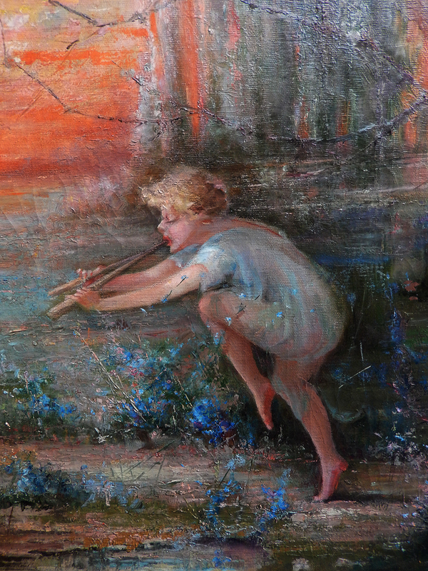 Springing Nymph.jpg :: To order a Masterpiece-Recreation or print, contact DurstArt@aol.com