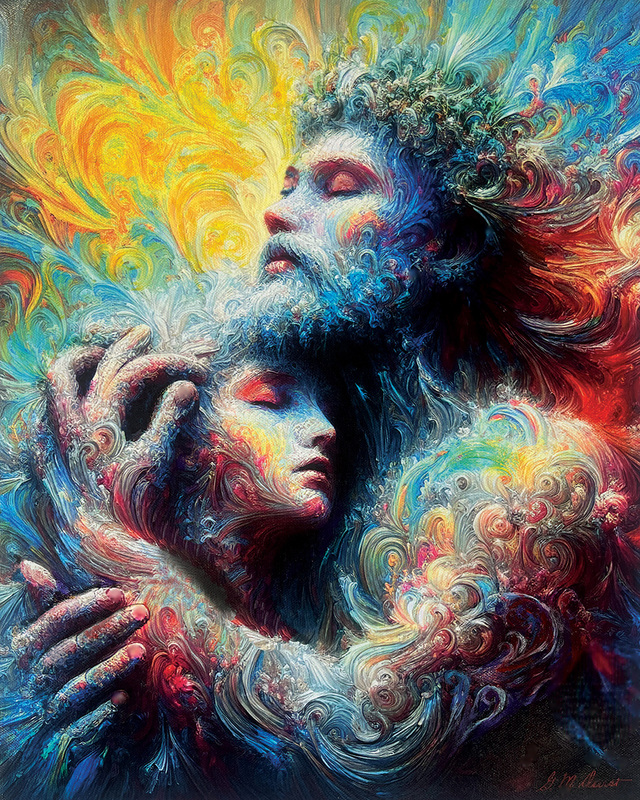 The Embrace.jpg :: To acquire original art or prints, contact DurstArt@aol.com