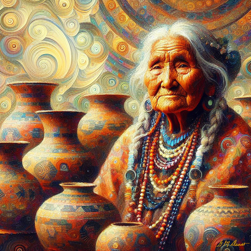 The Potter.jpg :: To add this award-winning original art to your collection or a print of this image, contact DurstArt@aol.com or call +27 72 177 7161