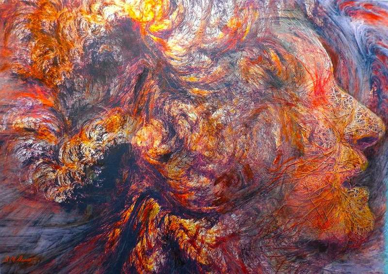 The Roots of Consciousness.jpg :: Acrylic on Canvas A1 size: 33\