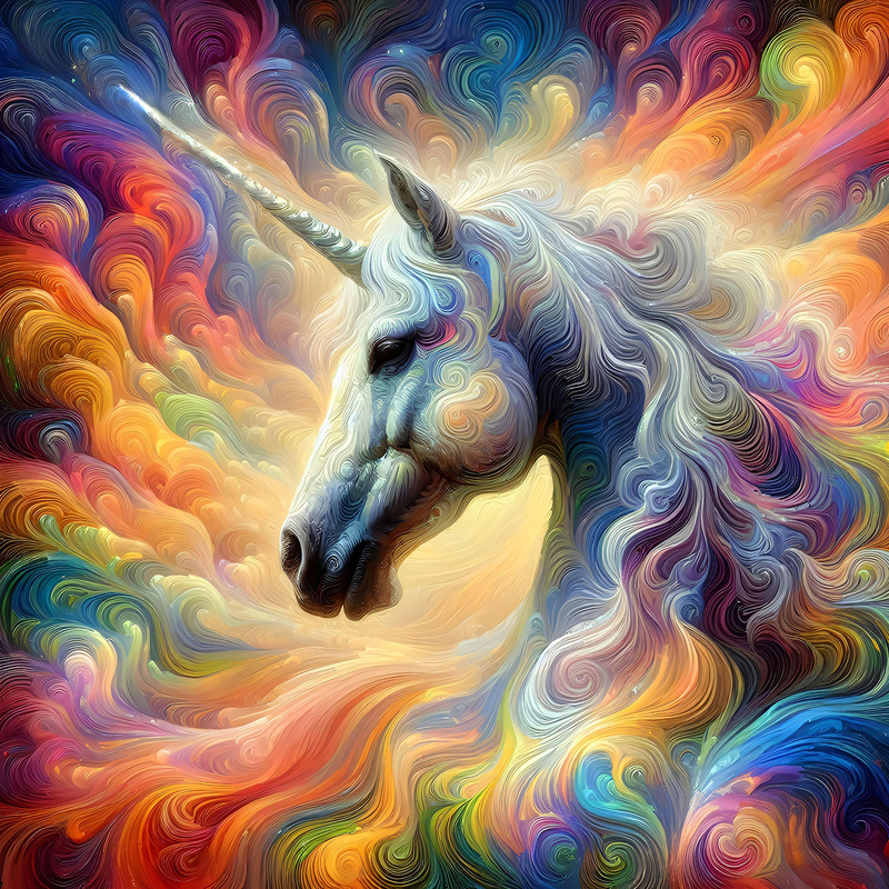 Unicorn Fantasy.jpg :: To acquire the original work or a print, contact DurstArt@aol.com