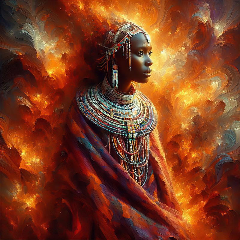 What Will The Future Bring.jpg :: Acrylic on Canvas- Size: 30\