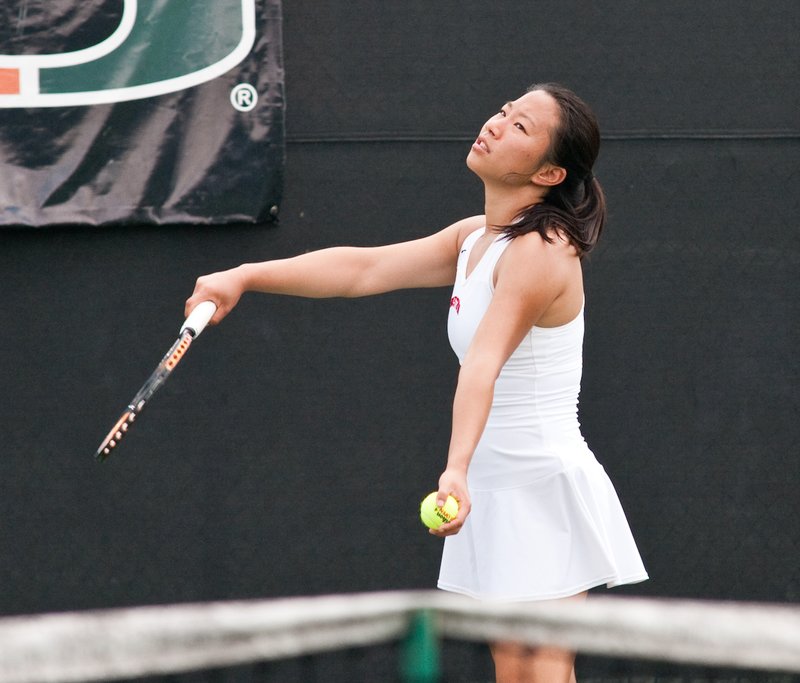 20100514-_IGP7204.jpg :: UM Women's Tennis Vs Boston University NCAA Tournament 5-14-2010
