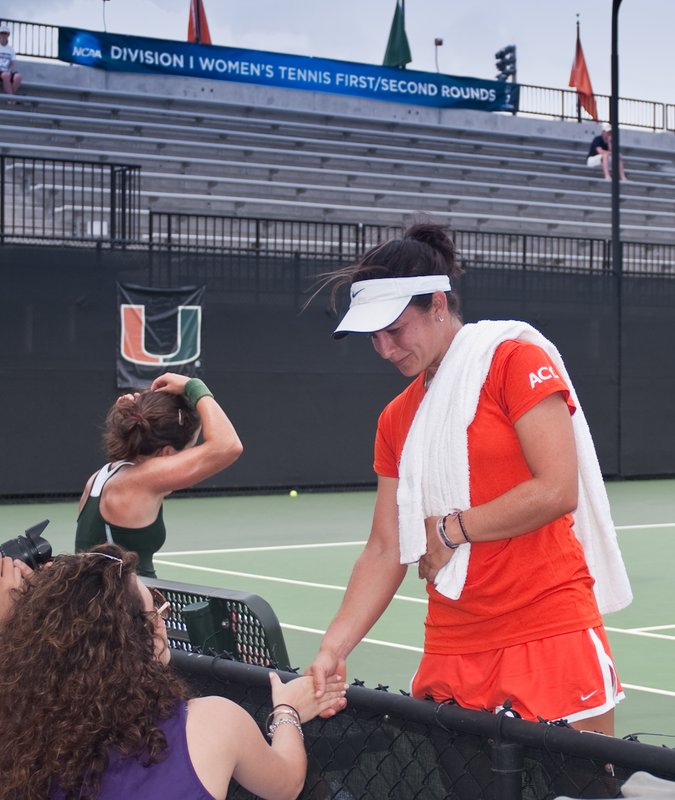 20100515-_IGP7588.jpg :: UM Women's Tennis Vs South Florida NCAA Regional 5-15-2010