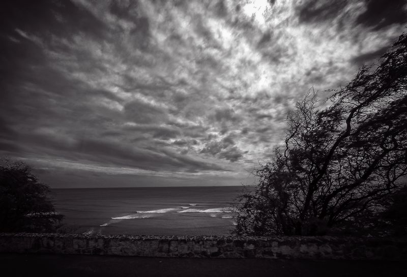 Hawaii Beach B W.jpg