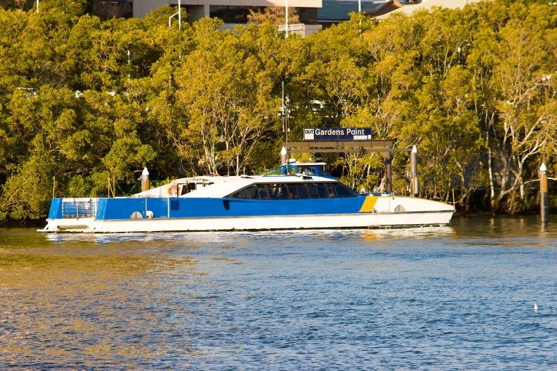 Australia 019.jpg :: The fast catamaran ferry on the Brisbane River, Brisbane, Queensland, Australia