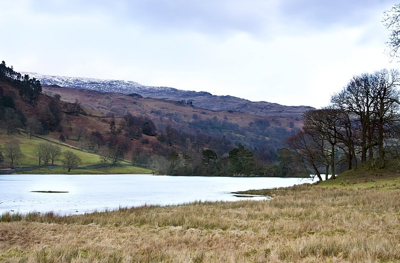 Rydal Water.jpg :: Rydal Water in the English Lake District frozen over in winter