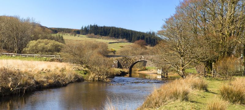 Panorama of Two Bridges - Dartmoor - Devon - England.jpg