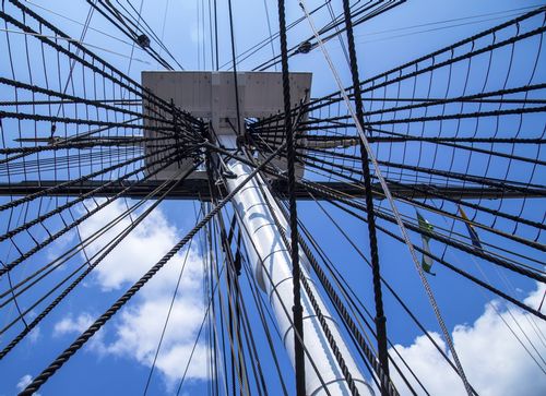 The mast and rigging of USS Constitution - Old Ironsides - Boston - Massachusetts - USA.jpg