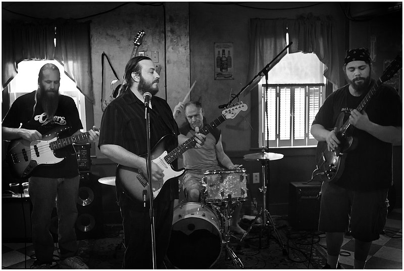 12Cadys.KilbornAlley_2169g.jpg :: THE KILBORN ALLEY BLUES BAND, Cady's Tavern, Chepachet, Rhode Island, April 22, 2012