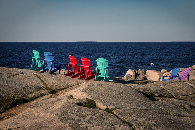 24CANNS-PeggysCoveChairs_0476.jpg :: Peggy's Cove, Nova Scotia, Canada 2024