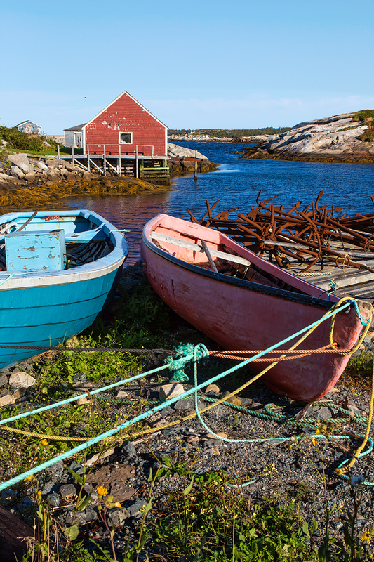 24CANNS-PeggysCoveTwoSkiffs_0489.jpg :: Peggy's Cove, Nova Scotia, Canada 2024