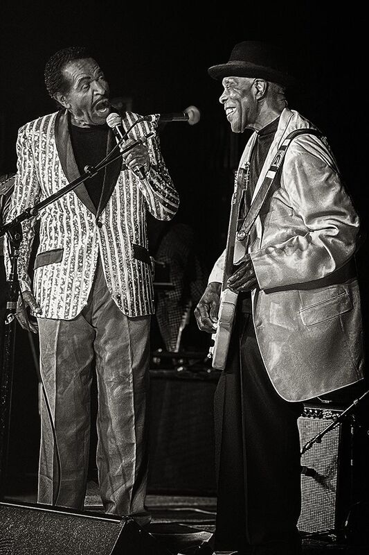 25CHILegends-BuddyGuy-BobbyRush_7461ig.jpg :: BOBBY RUSH with BUDDY GUY at Buddy Guy's Legends in Chicago, Illinois on February 2, 2025