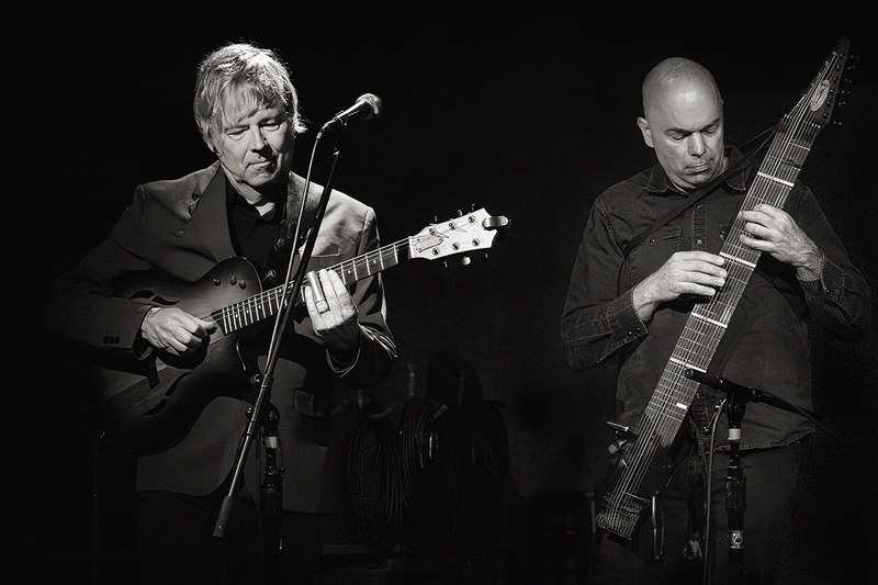 25CWCAGuitarTrioPaul-Tom_1425g.jpg :: PAUL RICHARDS and TOM GRIESGRABER with the California Guitar Trio at Haymarket Lounge, City Winery in Boston, Massachusetts on June 2, 2025