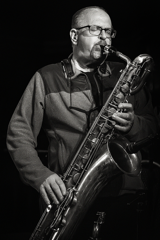 25OffCabotDuke-DougJames_9740g.jpg :: DOUG JAMES with Duke Robillard at Off Cabot in Beverly, Massachusetts on December 27, 2025