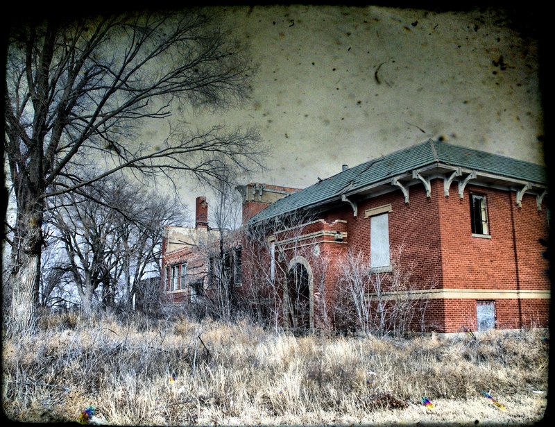 Abandoned but for Souls of Soldiers Past.jpg :: Derilict building which originally was part of Fort Dodge, a strategic Western fort near Dodge City, Kansas.