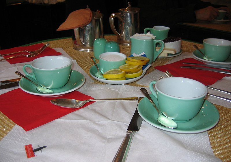 Afternoon Tea.jpg :: Afternoon tea at Babbingtons in Rome, Italy.