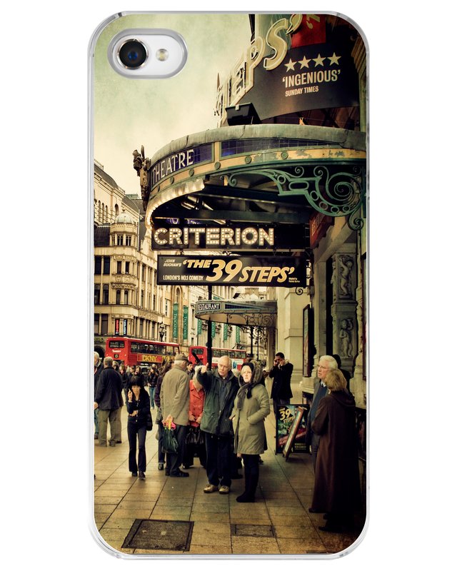 At The Criterion iPhone Case.jpg :: Case for the iPhone 4 or 4s. Street scene in Piccadilly, London.