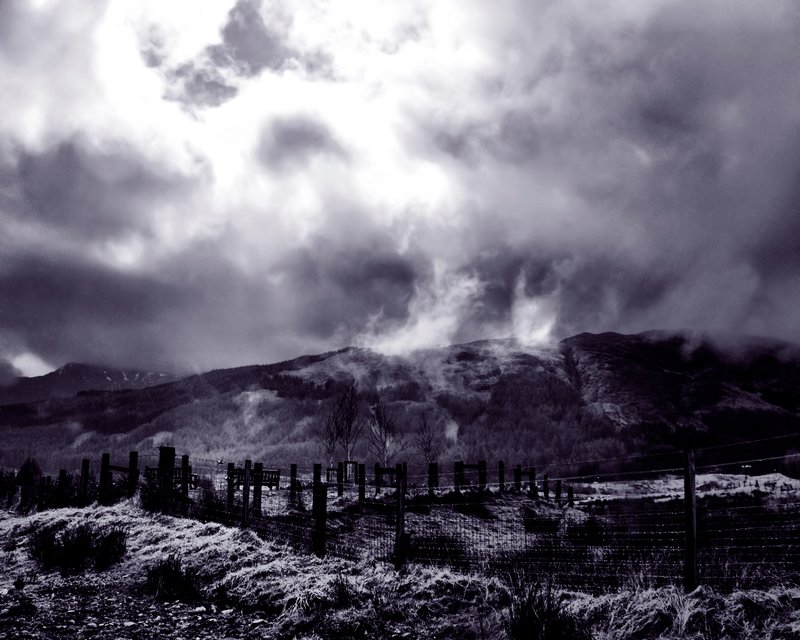 Call Upon the Mountain.jpg :: Taken on the West Highland Way just outside of Tyndrum, Scotland.