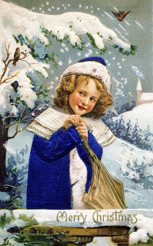 Girl in Blue Christmas Card.jpg :: Stock images are available for download at $3.00 each (plus .50 PayPal fee) and are transferred at full resolution and are Royalty and Copyright free and can be used in commercial work.