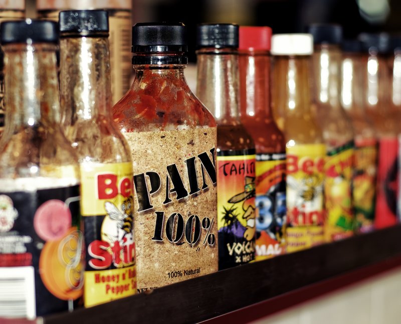 Hot Sauce Display.jpg :: Stock images are available for download at $3.00 each (plus .50 PayPal fee) and are transferred at full resolution and are Royalty and Copyright free and can be used in commercial work.