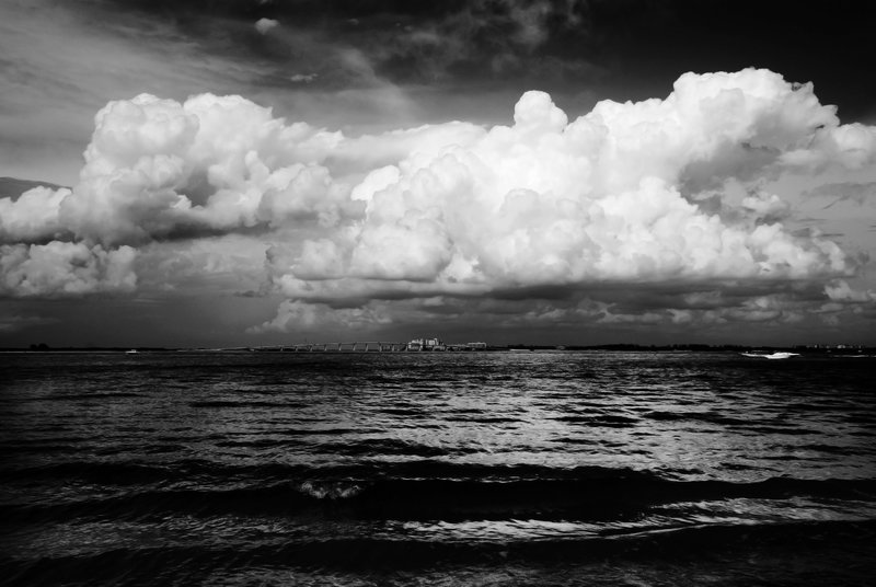 Island Clouds.jpg :: Clouds over Fort Meyers, taken from Sanibel Island.