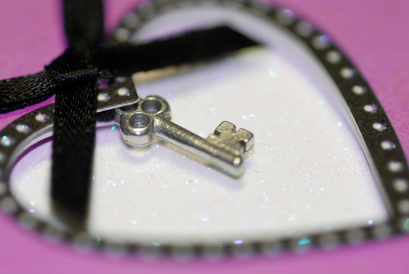 Key To My Heart.jpg :: Paper heart with key 
