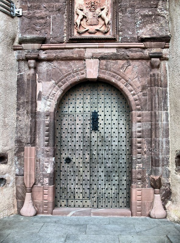 Medieval Door.jpg :: Castle door taken at Fyvie Castle Scotland