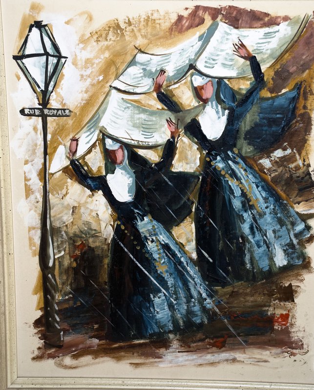 Nuns in Rain Vintage Painting.jpg :: Stock images are available for download at $3.00 each (plus .50 PayPal fee) and are transferred at full resolution and are Royalty and Copyright free and can be used in commercial work.