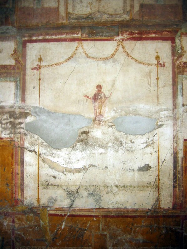 Painted Italian Wall Texture.jpg :: Taken in Pompeii, Italy.