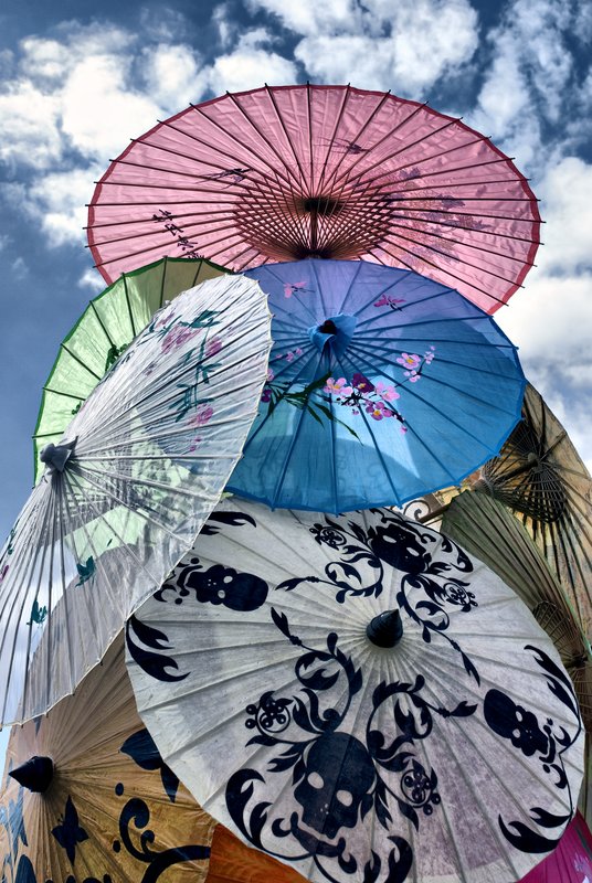 PaperUmbrellas.jpg :: Stock images are available for download at $3.00 each (plus .50 PayPal fee) and are transferred at full resolution and are Royalty and Copyright free and can be used in commercial work.