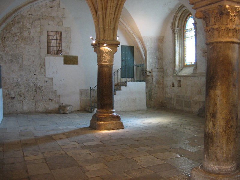 Room of the Last Supper.jpg :: The room where The Last Supper was held.