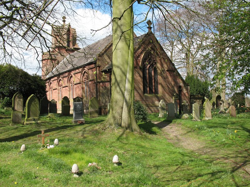Sunlit Church and Graveyard.jpg :: Taken in Cumbria England