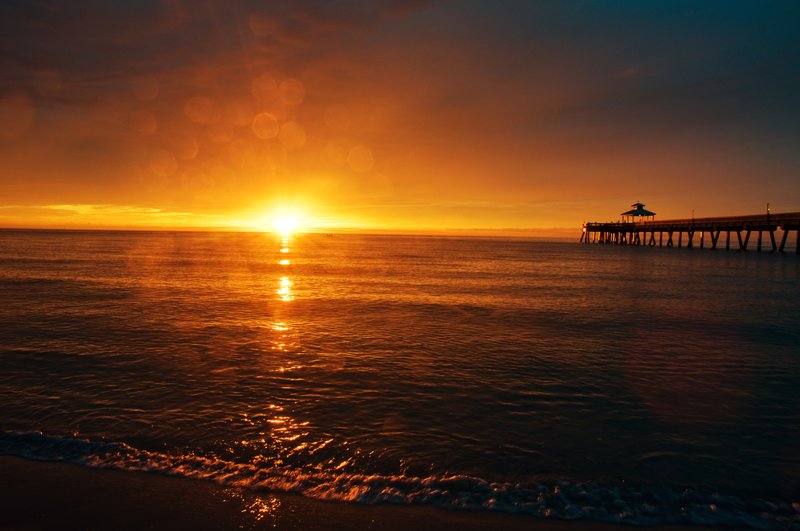 Sunrise with Raindrop Bokeh.jpg :: ©2010 LKG Photography