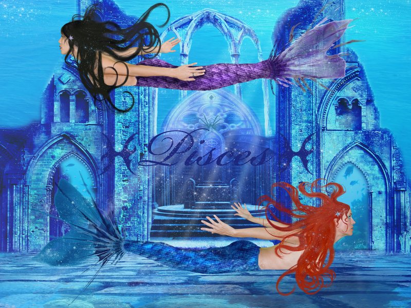 The 12th Sign.jpg :: From the Zodiac Series, the 12th sign of Pisces.