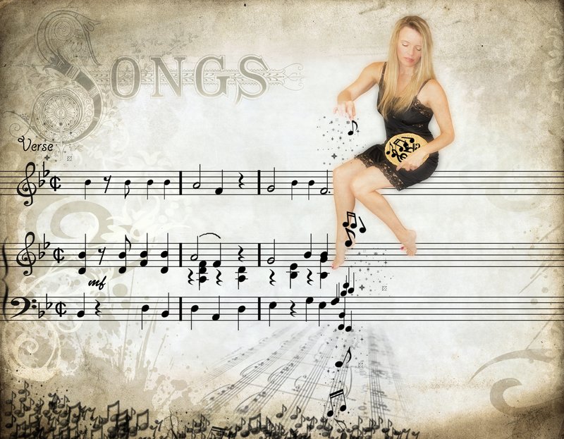 The Music Maker.jpg :: The song she's making? Why Puff the Magic Dragon of course!