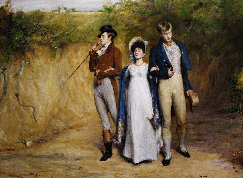 Two Strings To Her Bow.jpg :: Painting by John Pettie