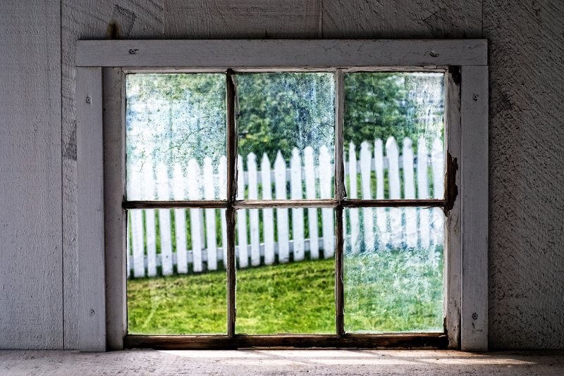 Window View of White Picket Fence.jpg :: It may look peaceful now, but out this window, the battle for Gettysburg raged. 