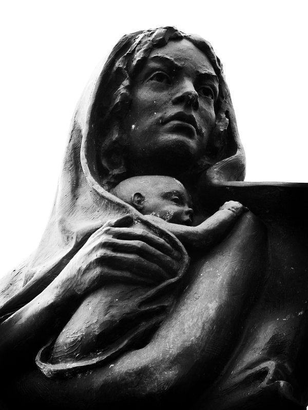 Woman and Child Statue.jpg :: Woman with child statue